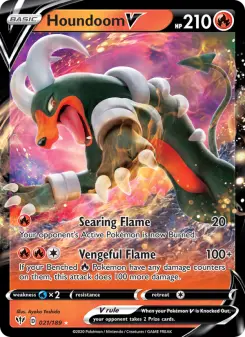 Pokémon-Karte Houndoom V 021/189