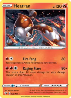 Pokémon-Karte Heatran 025/189