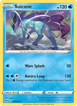 Pokémon-Karte Suicune 037/189