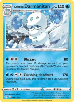 Pokémon-Karte Galarian Darmanitan 044/189