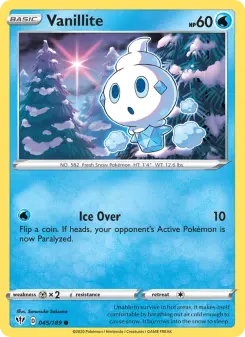 Pokémon-Karte Vanillite 045/189