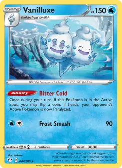 Pokémon-Karte Vanilluxe 047/189