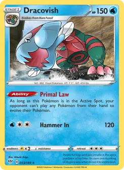 Pokémon-Karte Dracovish 053/189