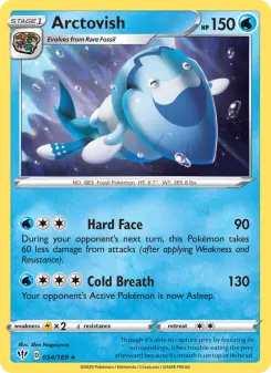 Pokémon-Karte Arctovish 054/189