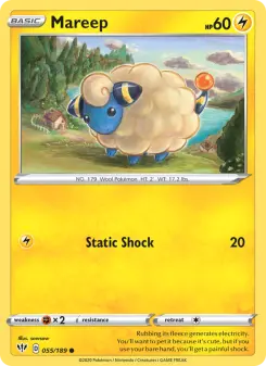 Pokémon-Karte Mareep 055/189