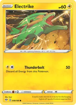Pokémon-Karte Electrike 058/189