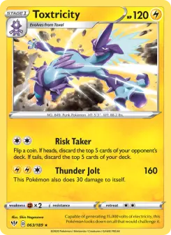 Pokémon-Karte Toxtricity 063/189