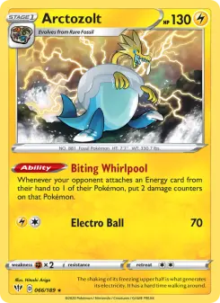Pokémon-Karte Arctozolt 066/189
