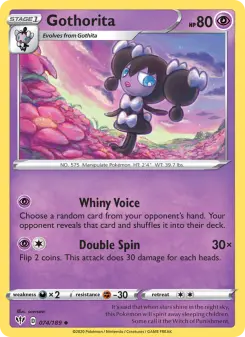 Pokémon-Karte Gothorita 074/189