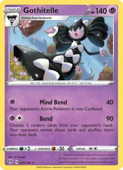 Pokémon-Karte Gothitelle 075/189