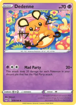 Pokémon-Karte Dedenne 078/189