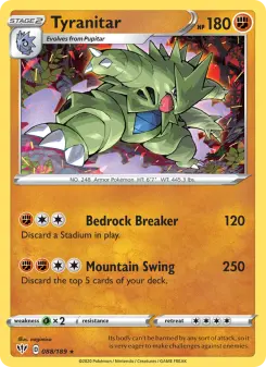 Pokémon-Karte Tyranitar 088/189