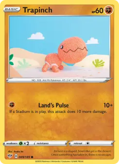 Pokémon-Karte Trapinch 089/189