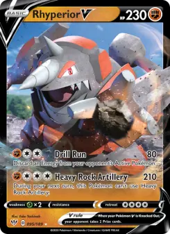 Pokémon-Karte Rhyperior V 095/189