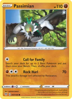 Pokémon-Karte Passimian 097/189