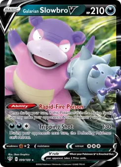 Pokémon-Karte Galarian Slowbro V 099/189