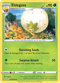 Pokémon-Karte Eldegoss 015/072