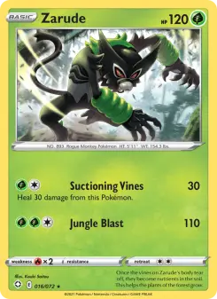 Pokémon-Karte Zarude 016/072
