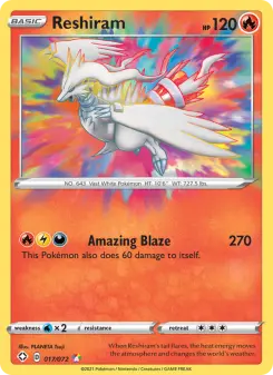 Pokémon-Karte Reshiram 017/072
