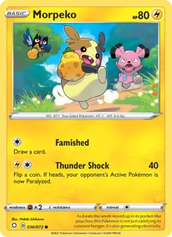 Pokémon-Karte Morpeko 036/072