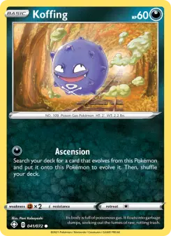 Pokémon-Karte Koffing 041/072