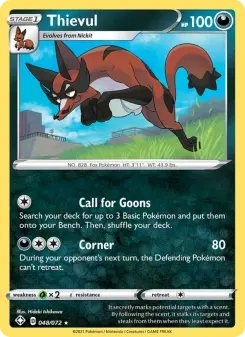 Pokémon-Karte Thievul 048/072