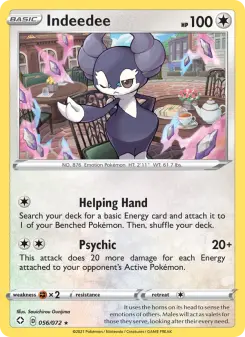 Pokémon-Karte Indeedee 056/072