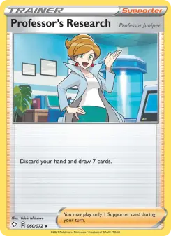 Pokémon-Karte Professor's Research (Professor Juniper) 060/072