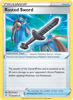 Pokémon-Karte Rusted Sword 062/072