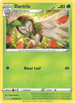 Pokémon-Karte Dartrix 007/072