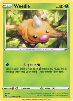Pokémon-Karte Weedle 001/185