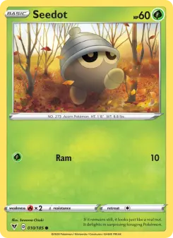 Pokémon-Karte Seedot 010/185