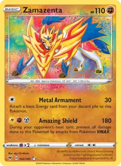 Pokémon-Karte Zamazenta 102/185