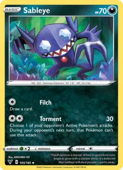 Pokémon-Karte Sableye 105/185