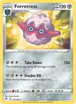 Pokémon-Karte Forretress 114/185