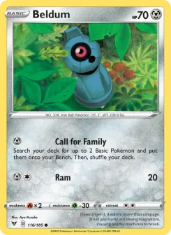 Pokémon-Karte Beldum 116/185