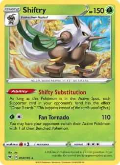 Pokémon-Karte Shiftry 012/185