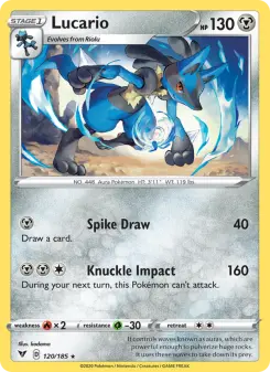 Pokémon-Karte Lucario 120/185