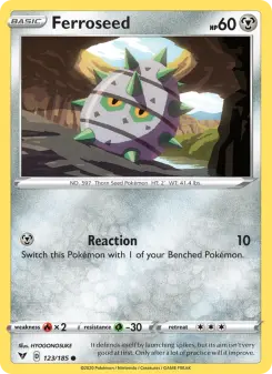 Pokémon-Karte Ferroseed 123/185