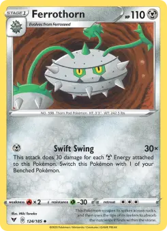 Pokémon-Karte Ferrothorn 124/185