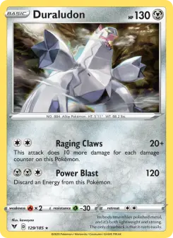 Pokémon-Karte Duraludon 129/185