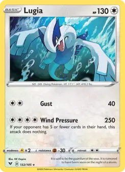 Pokémon-Karte Lugia 132/185