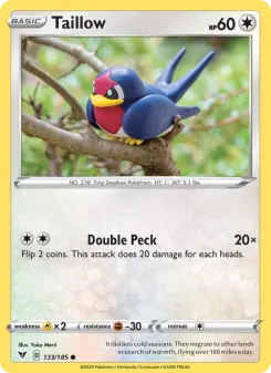 Pokémon-Karte Taillow 133/185