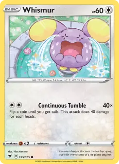 Pokémon-Karte Whismur 135/185