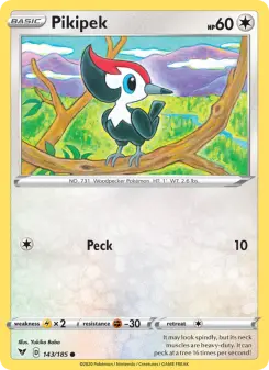 Pokémon-Karte Pikipek 143/185