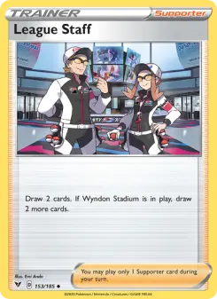 Pokémon-Karte League Staff 153/185