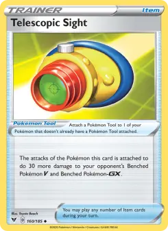 Pokémon-Karte Telescopic Sight 160/185