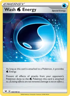 Pokémon-Karte Wash Water Energy 165/185