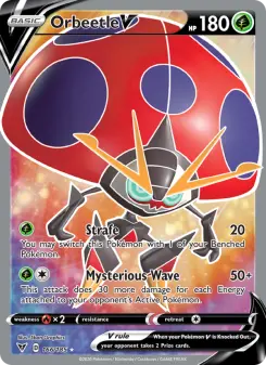 Pokémon-Karte Orbeetle V 166/185