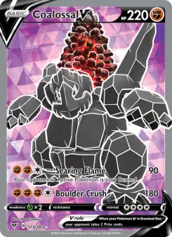 Pokémon-Karte Coalossal V 173/185